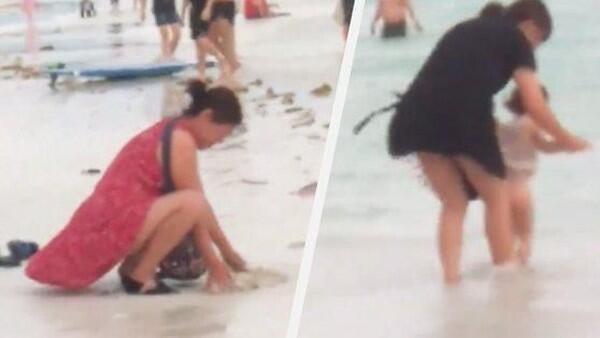 Viral di Twitter, Turis China Kubur Popok di Pantai