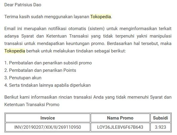 Niat buat senangin Istri, malah dikagetin Tokopedia