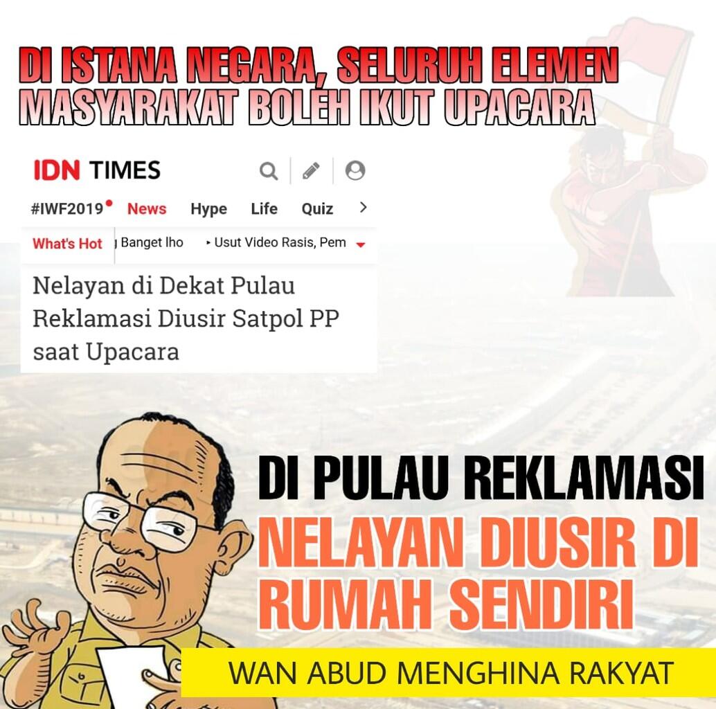 Parah, Nelayan Justru Diusir saat Upacara Kemerdekaan di Pulau Reklamasi