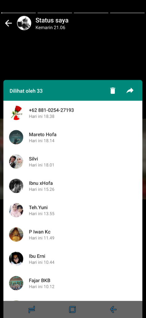 &#91;ASK&#93; Kenapa Status Whatsapp Bisa Dilihat Oleh Orang Yg Gak Kita Save No-nya?