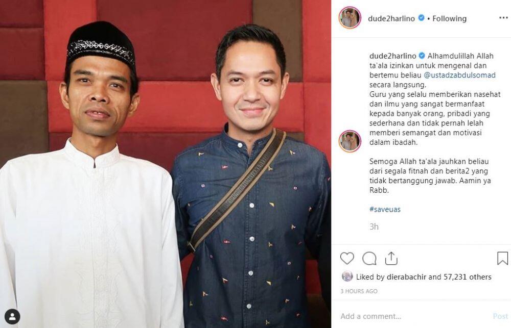 7 Selebriti Ini Beri Dukungan pada Ustaz Abdul Somad di Tengah Segala Tuduhan