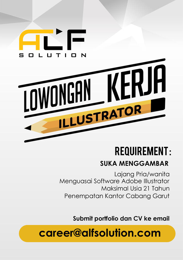 [ Kota Bandung ] Dibutuhkan Graphic Designer