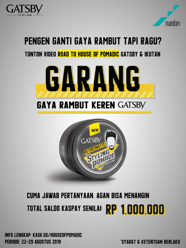 Mau Dapetin Hadiah dari GATSBY? Cek Caranya di Sini!