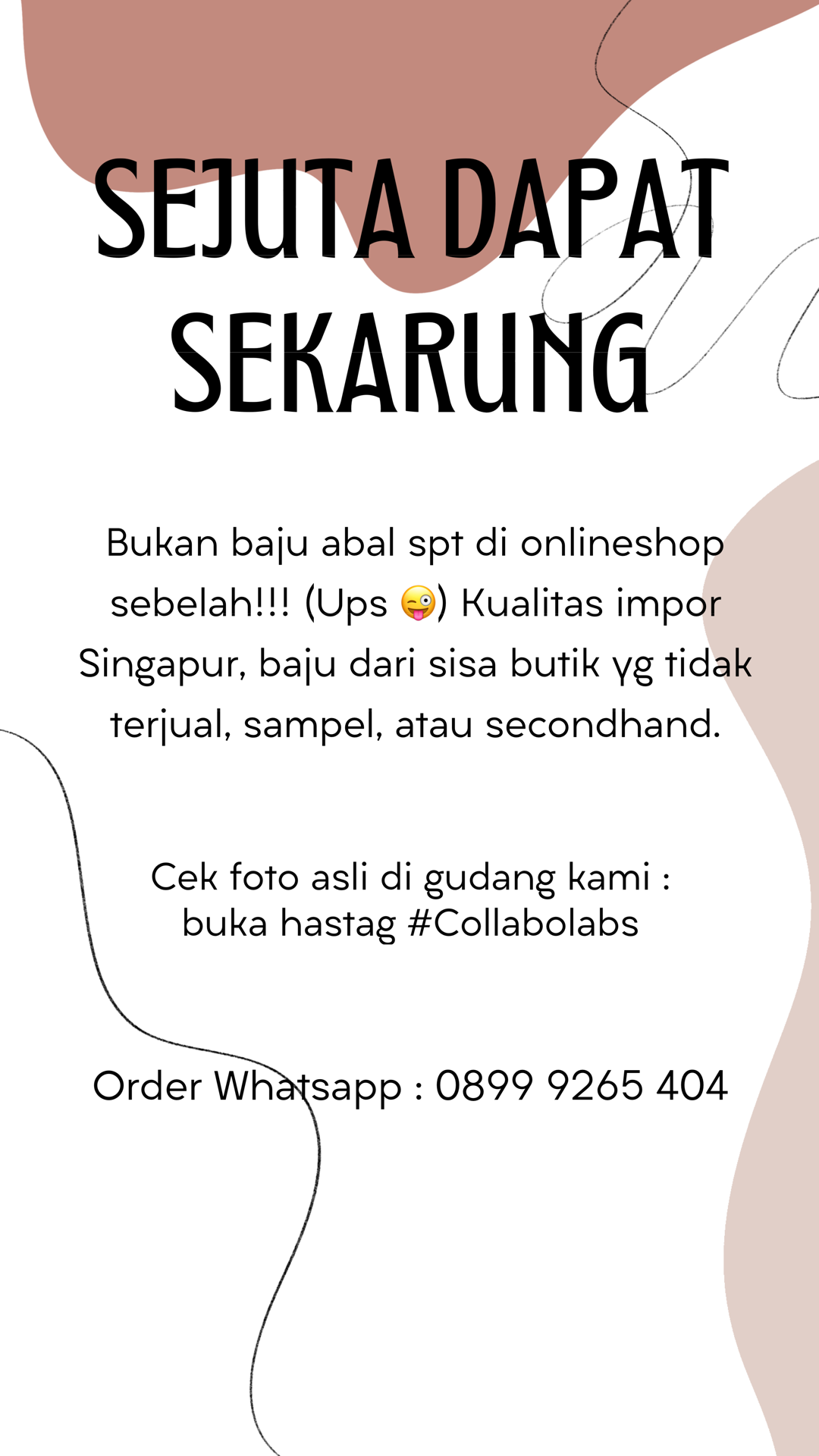 SEJUTA DAPAT SEKARUNG PELUANG BISNIS PALING OKE