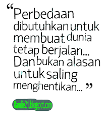 Berbeda adalah Hal yang Mutlak Ada