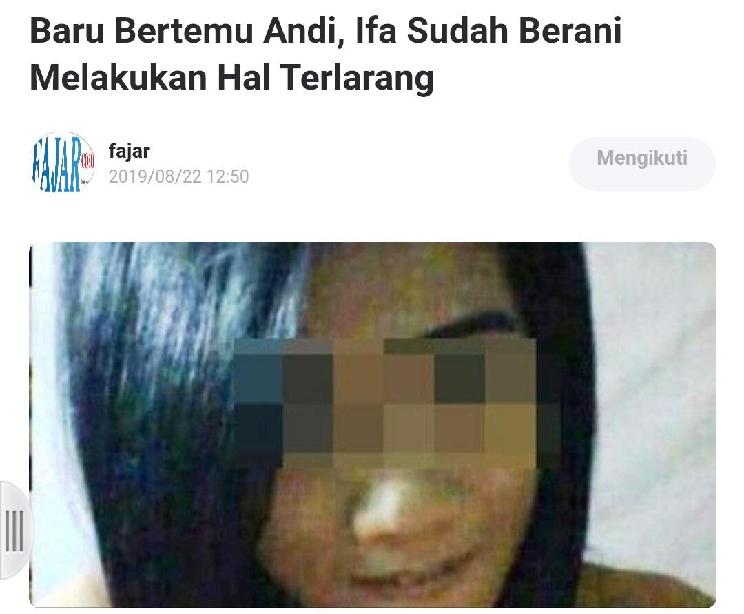 Baru Bertemu Andi, Ifa Sudah Berani Melakukan Hal Terlarang