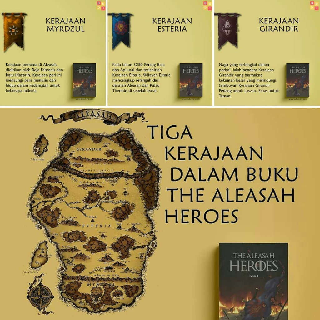 Lima Pejuang Tangguh di Novel: The Aleasah Hero - Book 1