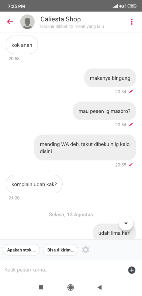 bukalapak menahan dana lewat dua minggu tanpa kejelasan