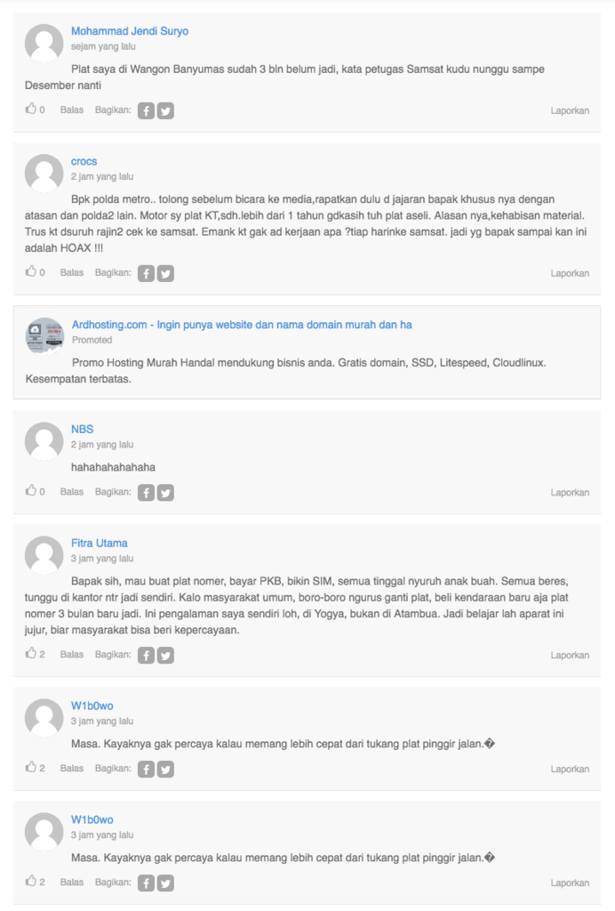 Bikin Plat Nomor Resmi Lebih Lama dari Pinggir Jalan Itu Hoax