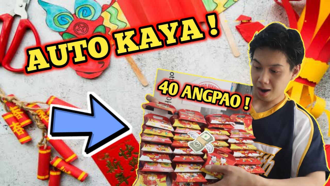 Auto Kaya Kalo Udah Bongkar 40pcs Angpao Berhadiah !