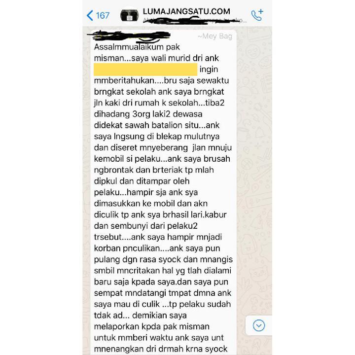 Benarkah Ada Percobaan Penculikan Anak SD di Lumajang?