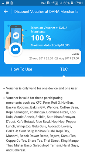 Voucher Dana Tidak Dapat Menggunakan Kartu Kredit Tapi S&K Tidak Melarangnya