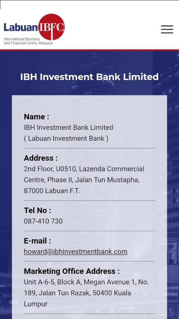 ibh investment bank forex