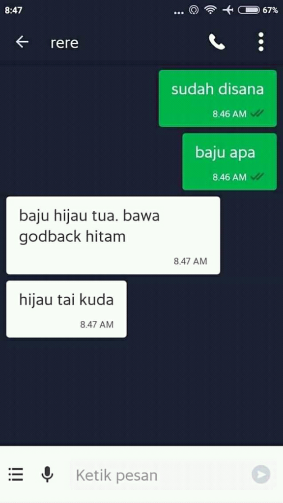 Bikin Ngakak Sampai Sakit Perut. Baca Chat Driver Ojol dan Penumpangnya.
