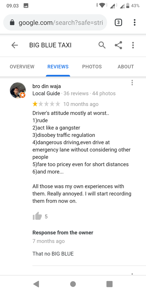 Wow, ternyata big blue taxi Malaysia sangat mengejutkan