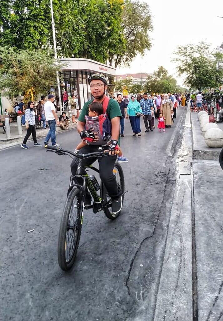 Gowes Sepeda Selasa Wage di Malioboro bersama si kecil yang mungil