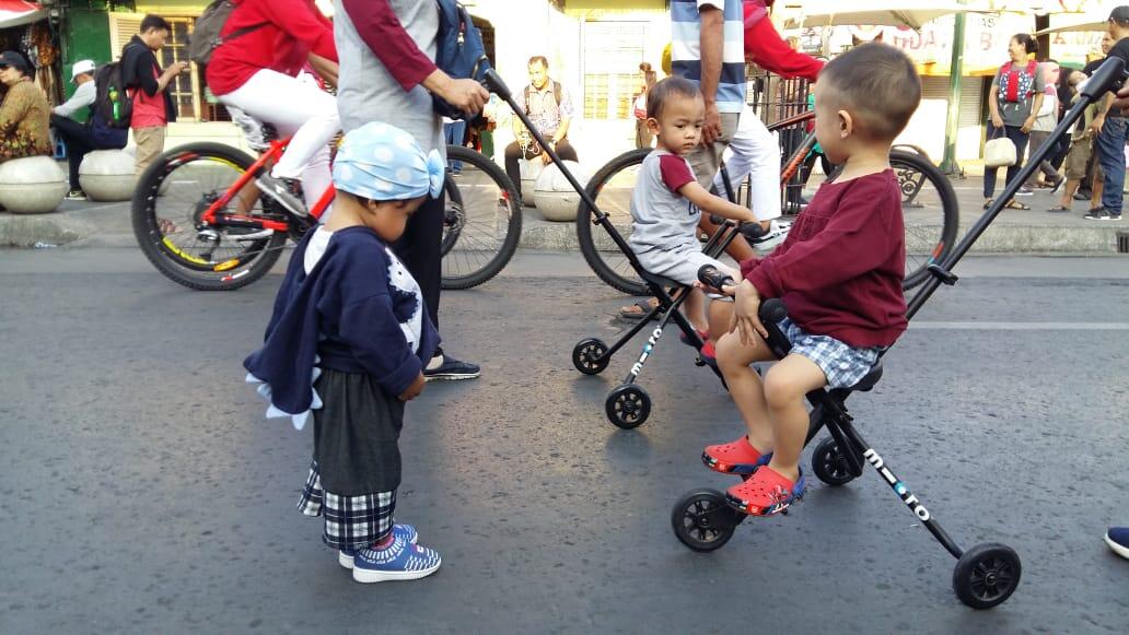 Gowes Sepeda Selasa Wage di Malioboro bersama si kecil yang mungil