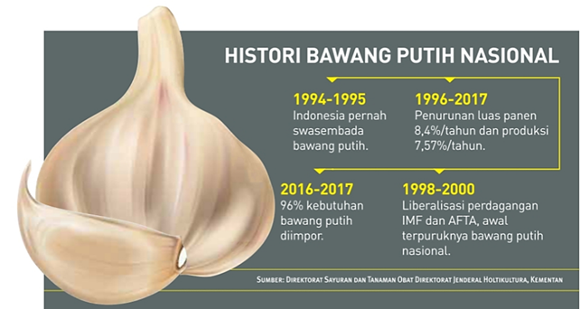 Jika Indonesia Bisa Swasembada Bawang Putih, Indonesia Hemat Rp20 triliun