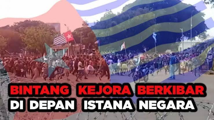 Bintang Kejora Di Seberang Istana !! Kami Bukan Merah Putih ?