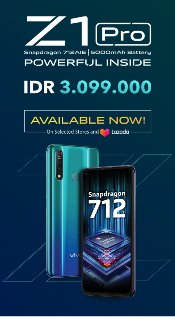 &quot;Vivo Z1 Pro&quot; Smartphone Canggih Dan Ringan Di Kantong Buat Gamer Maniac