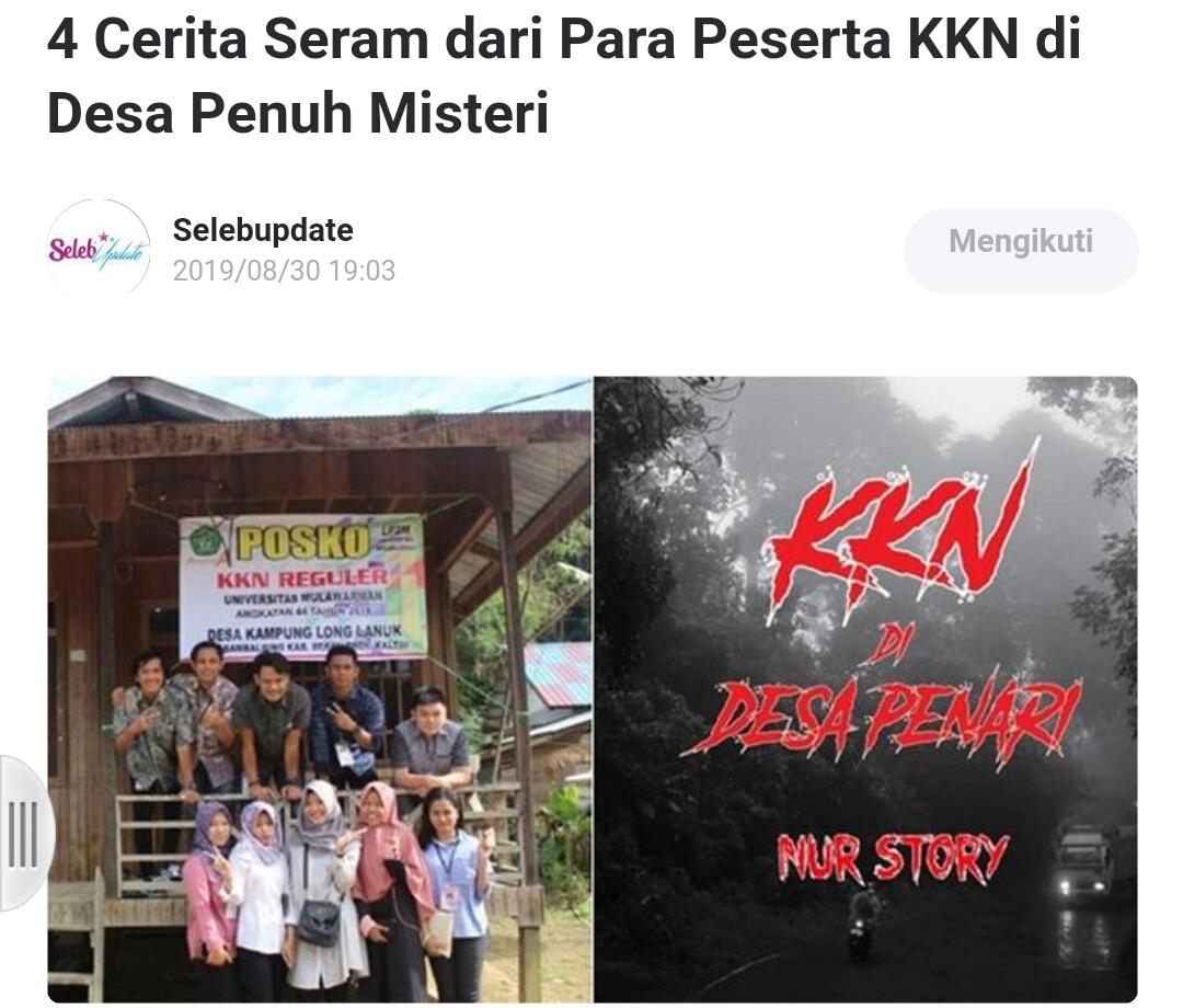 4 Cerita Seram dari Para Peserta KKN di Desa Penuh Misteri