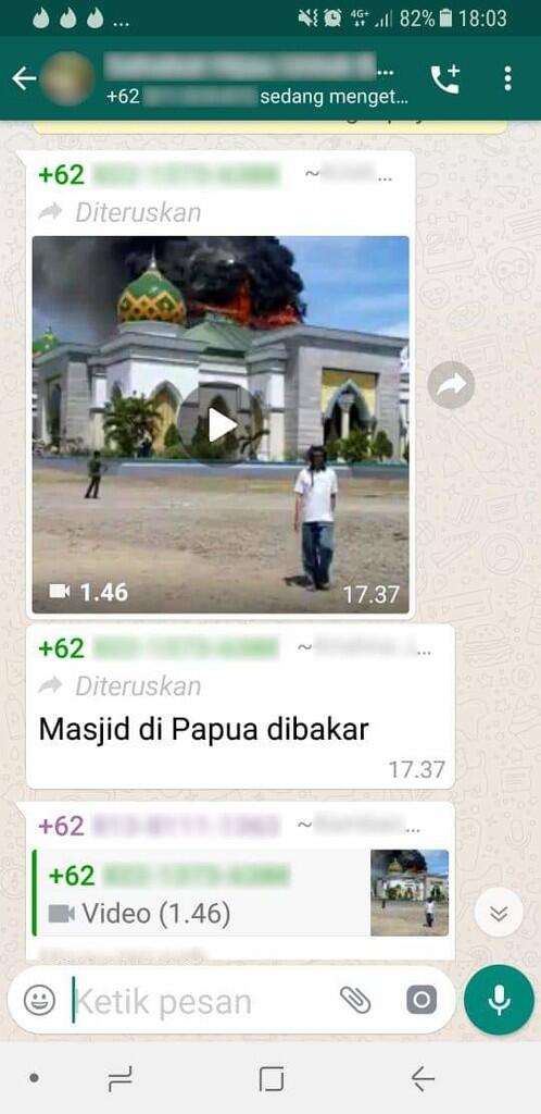 Polri: Kabar Masjid di Papua Dibakar Hoax!