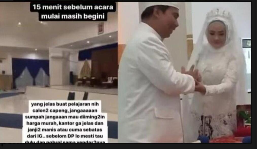 Nyesek !!! Moment Tragis Resepsi Pernikahan Yang Tak Akan Terlupakan Seumur Hidup