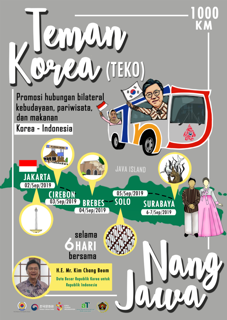 Ditemani YouTuber Korea Reomit, Dubes KorSel untuk Indonesia Berangkat Keliling Jawa