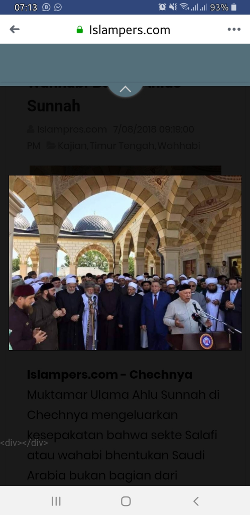 Wahaby Adalah Golongan Ahkussunnah Wal Jamaah..?