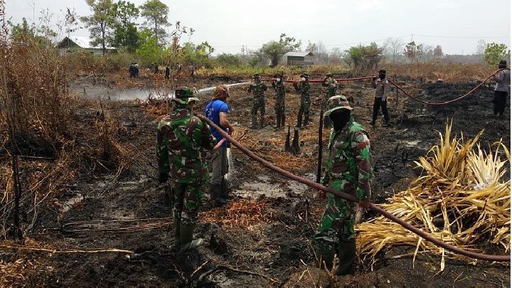 Karhutla di Areal HTI Kalteng, Danrem AkanTempuh Jalur Hukum