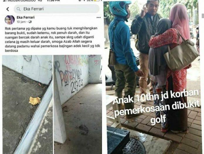 Viral Bocah Diperkosa oleh Orang Tak Dikenal di Bukit Golf, Ini Foto Pelakunya