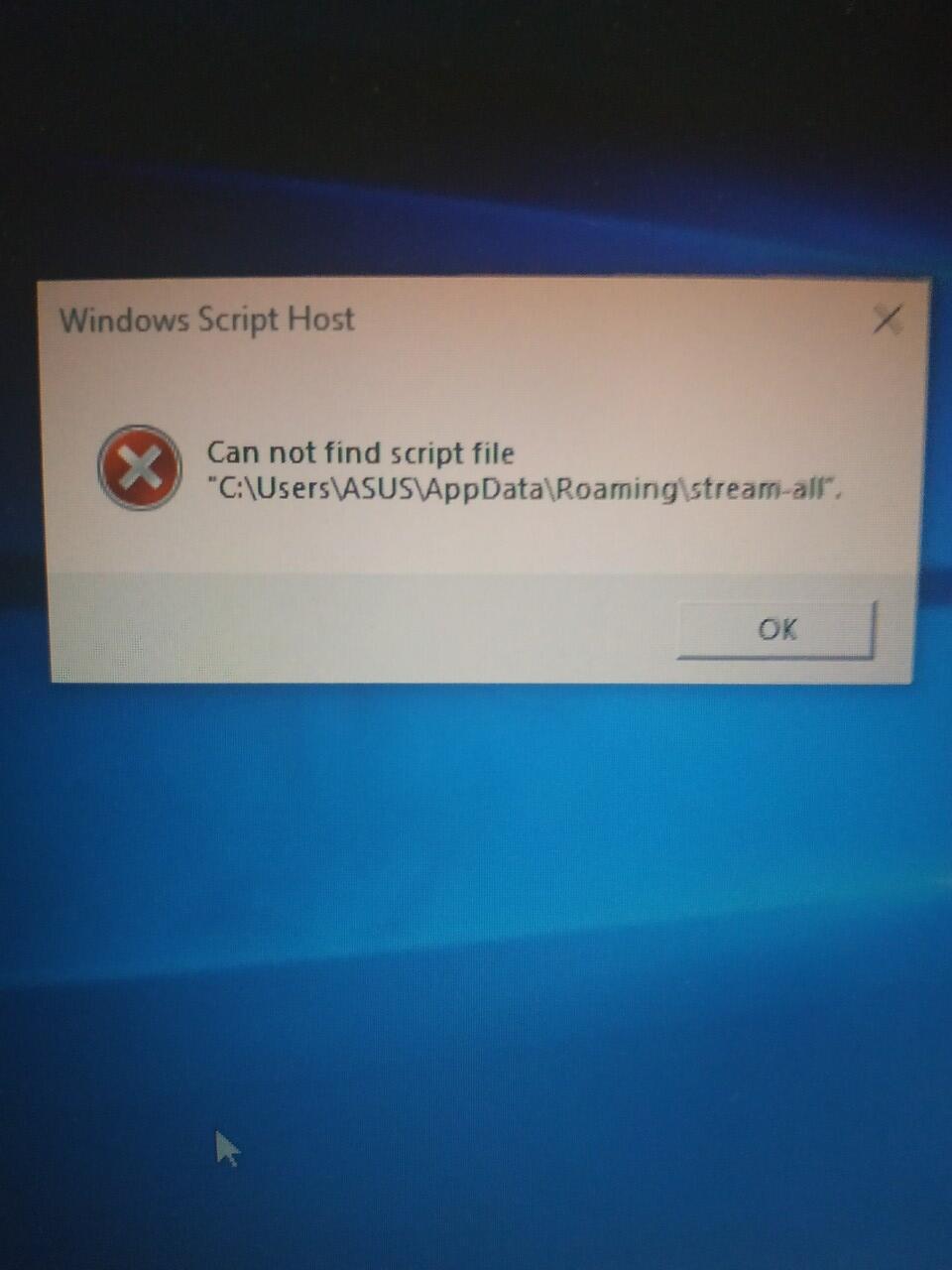 Cara memperbaiki windows script file error