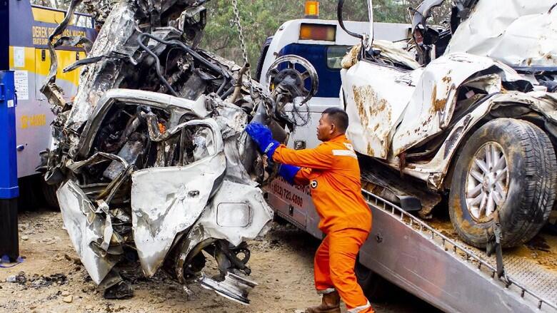 Pengakuan Sopir Truk yang Selamat di Cipularang: Teman Saya Remnya Blong