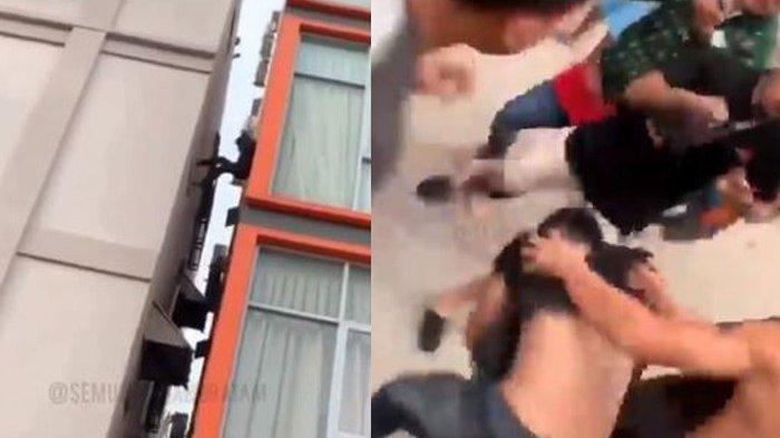 Video Pria Diduga Pencuri Turun Dari Gedung Bak Spiderman, Ternyata Dia Dilepaskan!