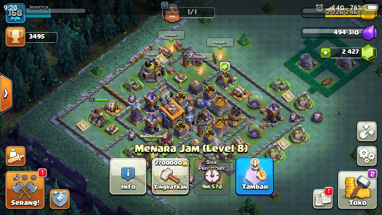 CLASH OF CLANS. GAME YANG NGGAK ADA MATINYA