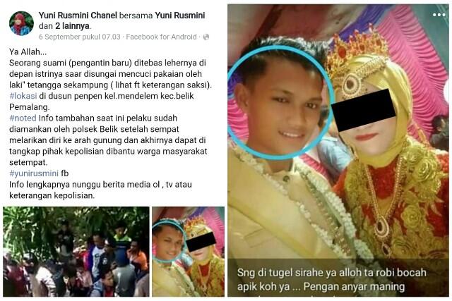 Pria Ini Tebas Suami dari Wanita Idamannya yang Baru Menikah