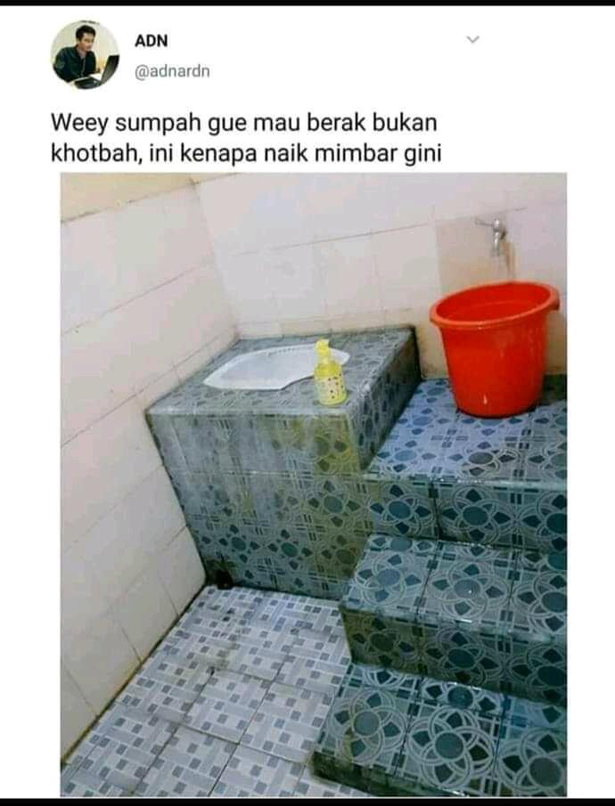 Toilet Didesain Tak Biasa, Netizen: Gue Mau Ber*k Bukan Khotbah