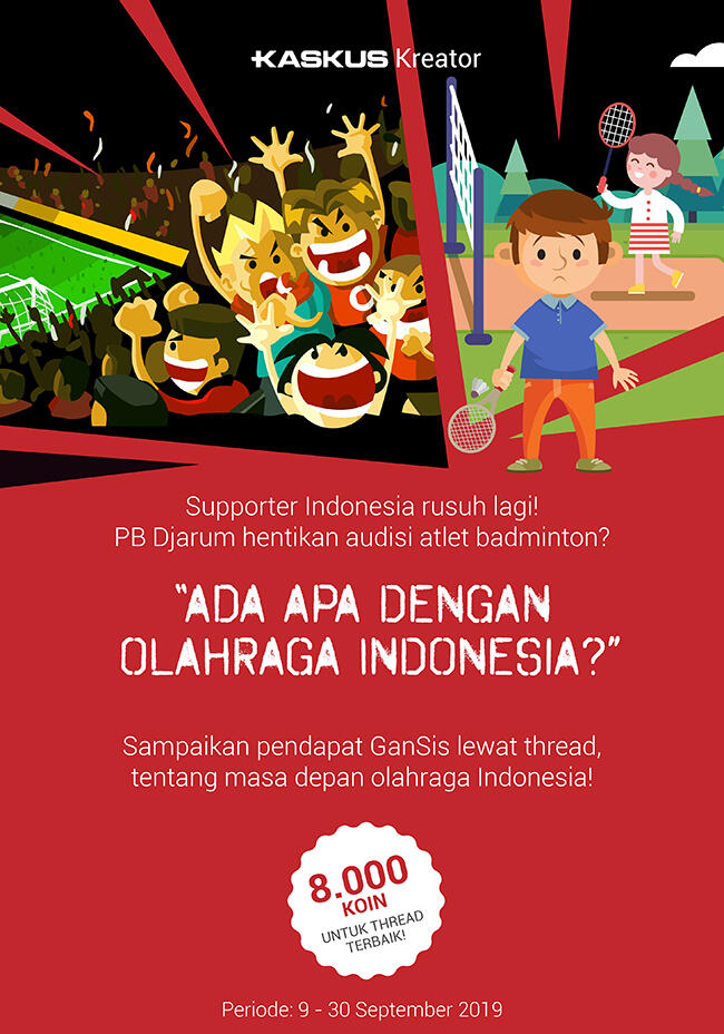 Akan Seperti Apa Dunia Olahraga Indonesia di Masa Depan? Yuk Tuliskan Pendapatmu!