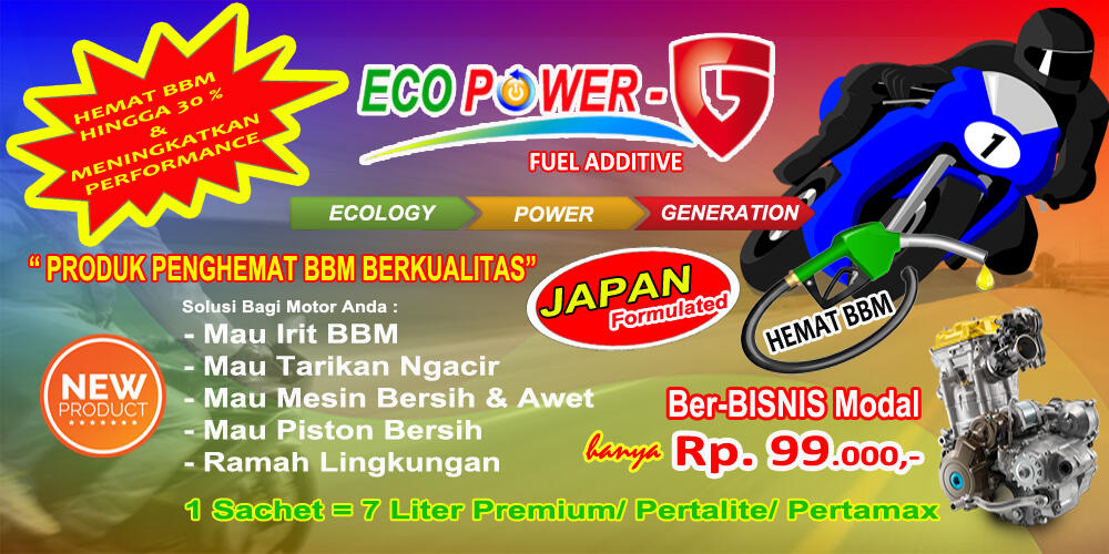 NEW PRODUCT. PENGHEMAT BBM TERBARU ECO POWER-G.MODAL HANYA 99.000