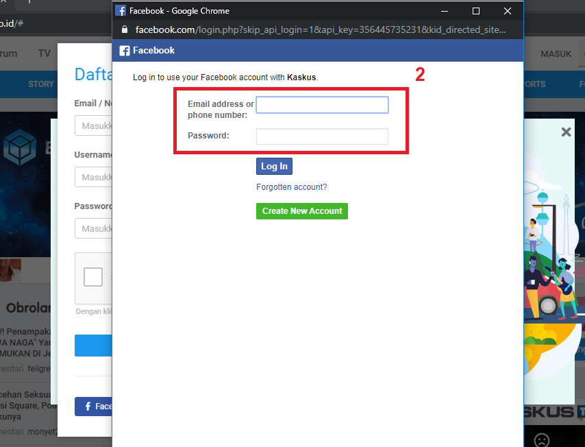 Gimana cara Bikin Akun Kaskus Via facebook? | KASKUS