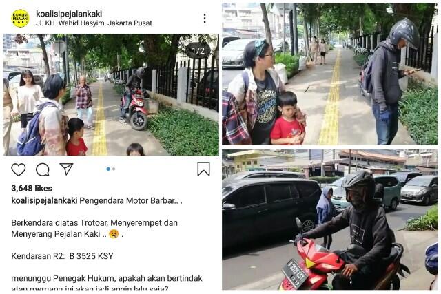 Pengendara Motor Serempet Anak Kecil saat Lari-larian di Pedestrian