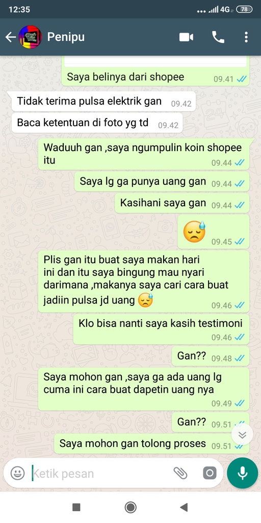 Penipuuuuu tukang convert pulsa