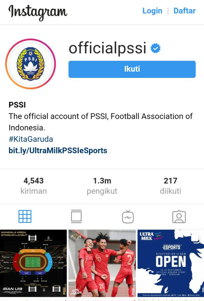 Trit Bebas Eps#1 Timnas Dengan Pengikut Instagram Terbanyak 