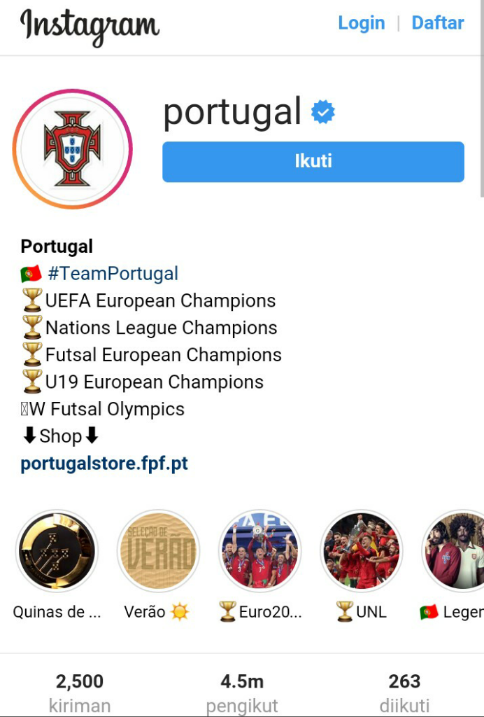 Trit Bebas Eps#1 Timnas Dengan Pengikut Instagram Terbanyak 