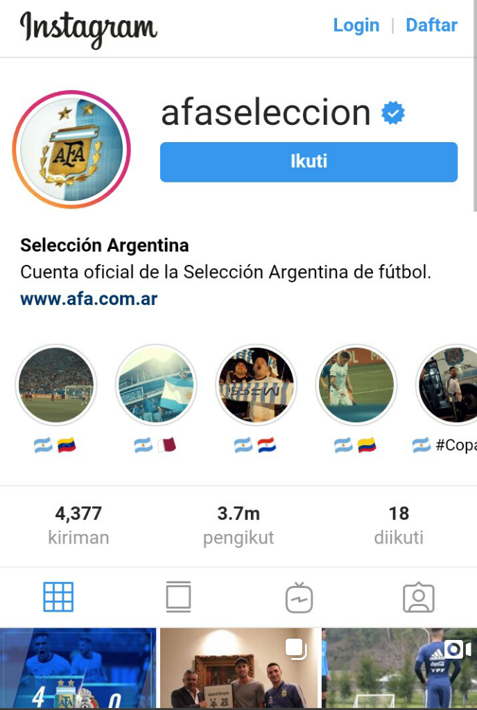 Trit Bebas Eps#1 Timnas Dengan Pengikut Instagram Terbanyak 