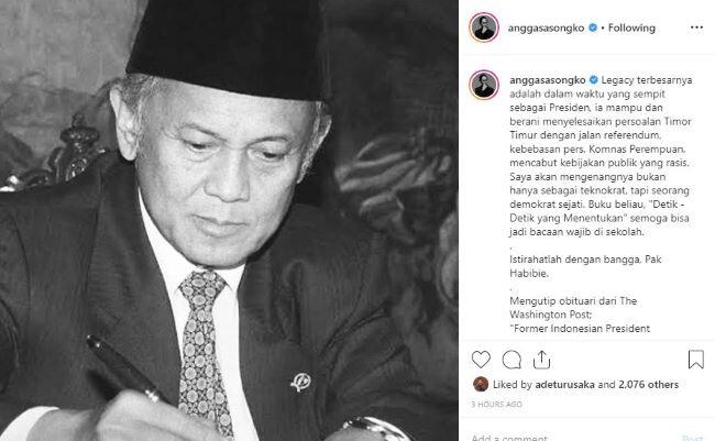 Cara Sutradara Angga Sasongko Mengenang Kepergian BJ Habibie