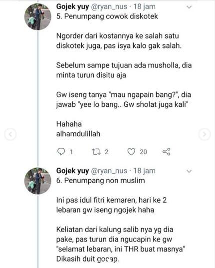 Jangan Menilai Orang Dari Luarnya Saja, Cerita Ojol Dengan Berbagai Penumpang