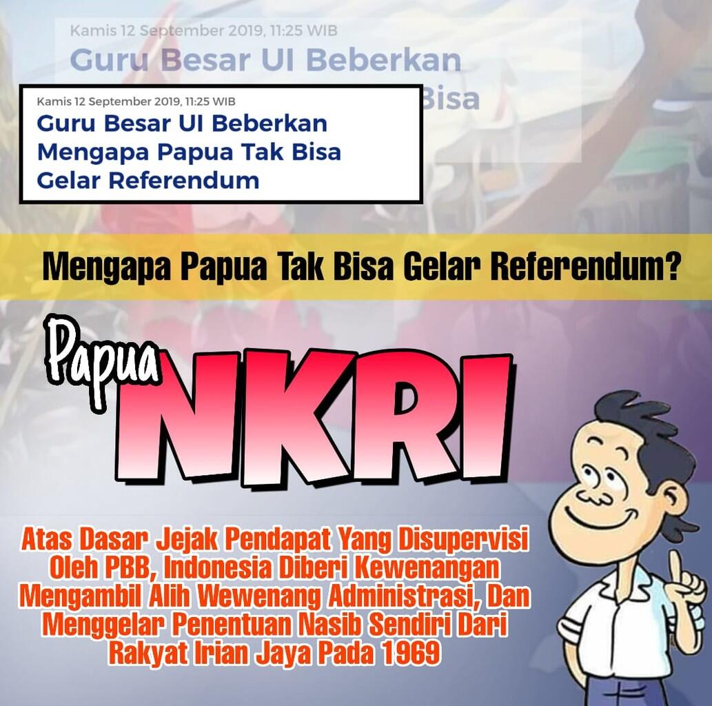 Inilah Dasar Yuridis Papua Tak Bisa Gelar Referendum