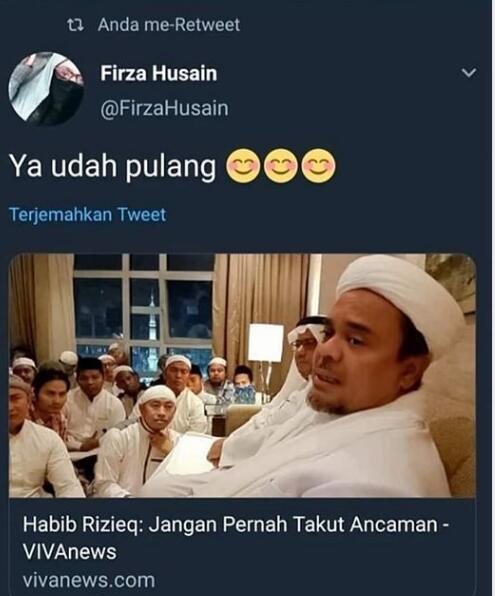 Habib Rizieq: Jangan Pernah Takut Ancaman