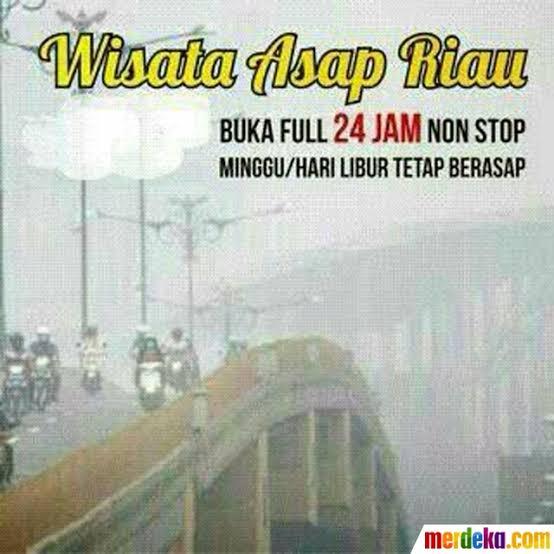 Riau dilanda Kabut Asap. Kondisi Sudah Berbahaya!